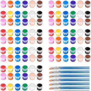 10 Pack Mini Acrylic Paint Set,12 Colors Acrylic Paints Strips for Kids&Adults C